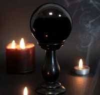 Image 5 of Small Coloured Crystal Ball on stand, Different Colours to choose from 