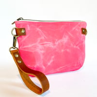 Image 1 of The Convertible in Pink Waxed Canvas