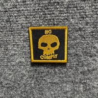 Image 2 of Black & Gold No Comply Patch