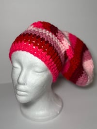 Image 1 of Berry Blush Slouchy Beanie 
