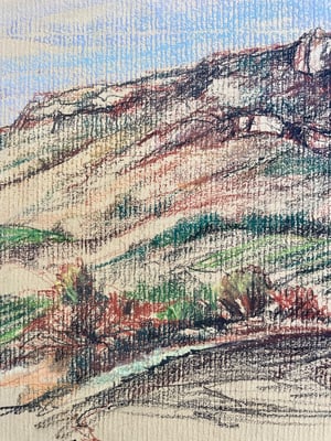 Image of VINTAGE DUTCH DRAWING: LANDSCAPE #1