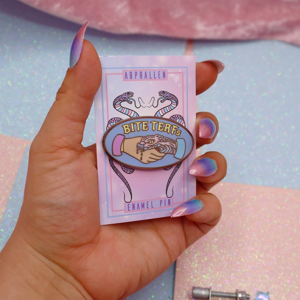 Image of Bite TERFs Enamel Pin