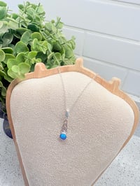 Image 1 of Sky Blue Opal Celtic Drop