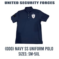 Image 1 of (ODO) NAVY UNIFORM POLO (SHORT SLEEVE) 
