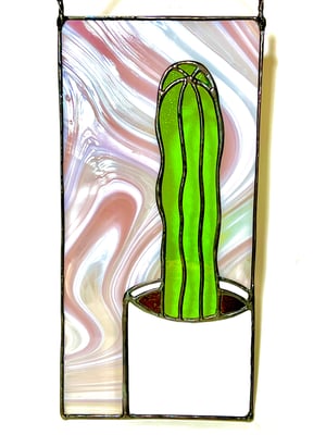 Cactus Cutting in a Porcelain Planter