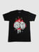 Image of RWTW$ WHITE DICE RED FLAME T-SHIRT 