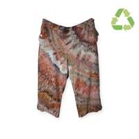 Image 1 of ♻️ UPCYCLED L Crop Pants in Sedona Agate Ice Dye