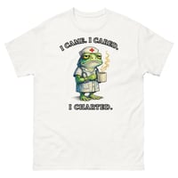 Image 2 of I Came I Cared I Charted Nurse Frog Unisex T-Shirt