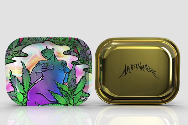 Image of “Surrender to The Loss of Control” Rolling Tray and Grinder