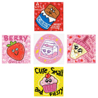 Image 2 of Naughty and Nice Foods Mini Diamond Painting Kit by Ashley Hobbs