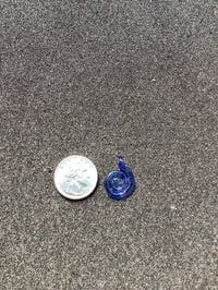 Image 2 of Small Cobalt Blue Spiral Pendant 