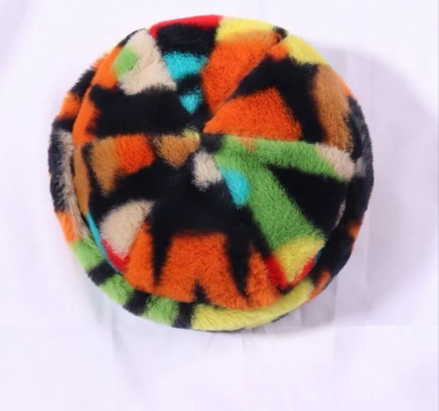 Image of “Furry Multi Color Hat” 
