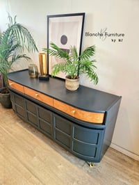Image 8 of Mid Century Luxury Sideboard Nathan | Curved Teak Sideboard Grey