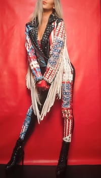 Image 5 of KISS PSYCHO CIRCUS FRINGED JACKET