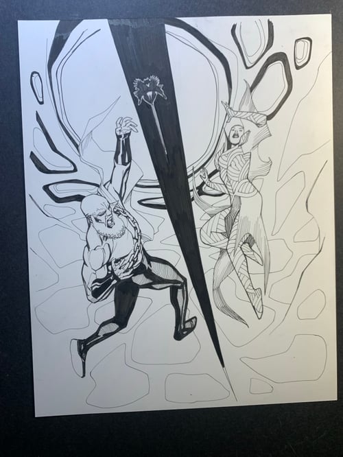 Image of POWER MAN:TIMELESS #1 page21 original art