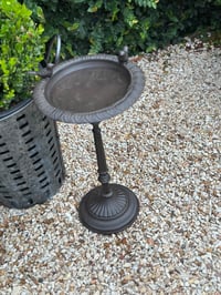 Image 3 of Cast Iron Bird Bath Petite
