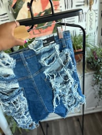 Image 2 of NWT Fashoun nova distressed shorts 