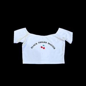 Image of Cherry Teenie Crop Top (Mustard)