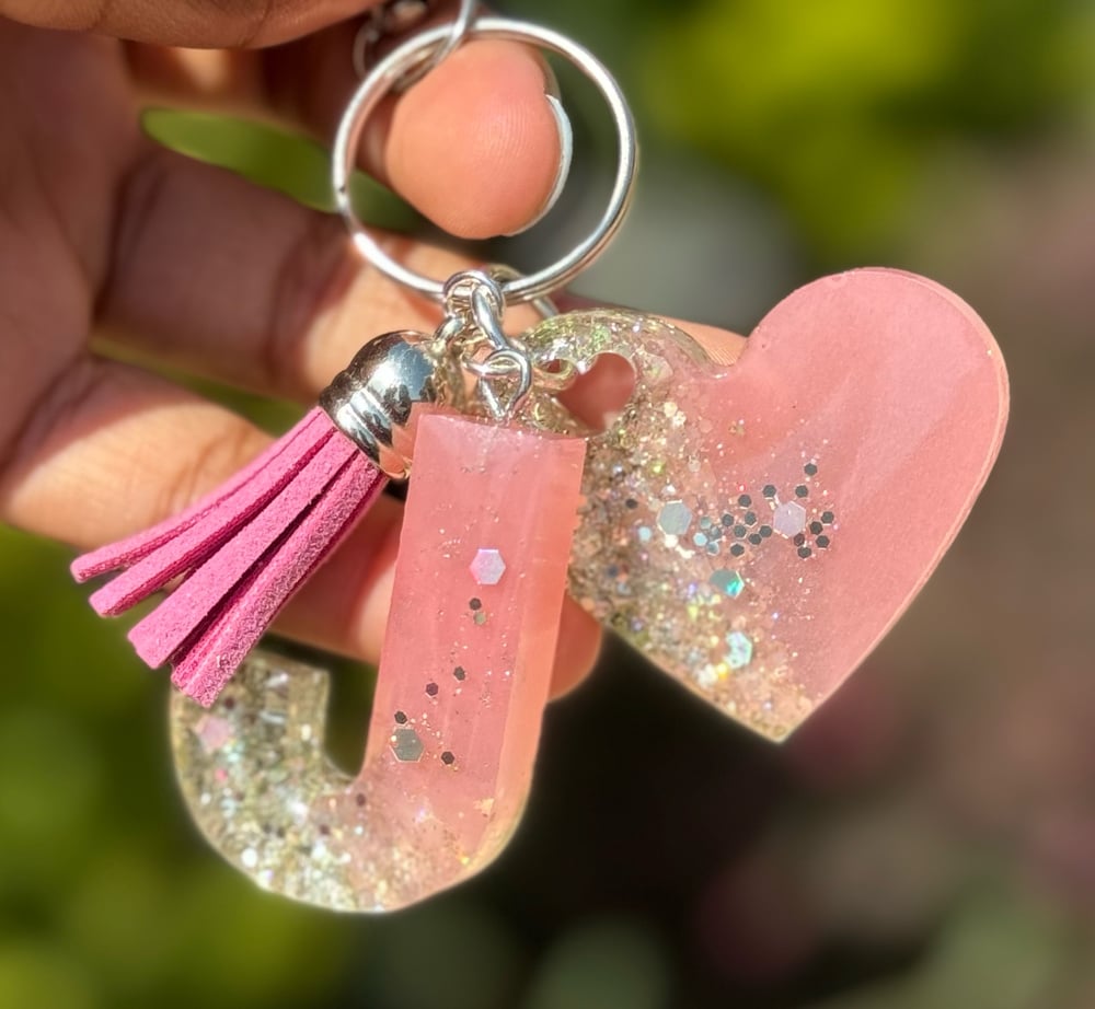 Image of Sweet Glitter Bomb Key/ Backpack Charm 