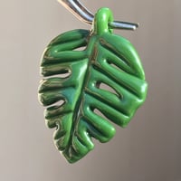 Image 2 of Green Monstera Leaf