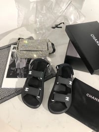 Image 2 of C Dad Sandals (plain) - Black