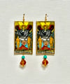 The Lovers Tarot Card Earrings