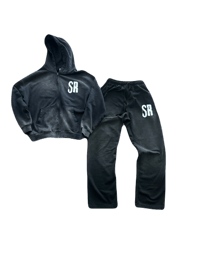 Image 1 of  SR washed black Jacket & Pants set 