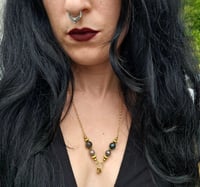 Image 4 of Indian Agate and Gold Necklace 