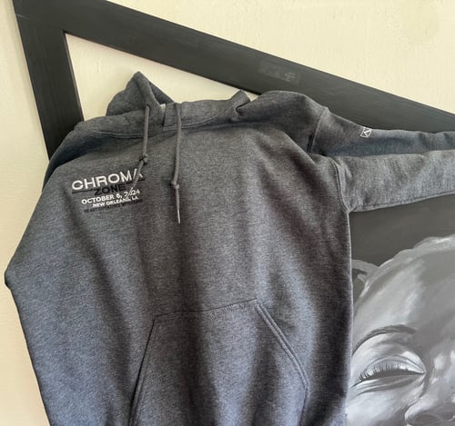 Image of grey CHROMA  ZONE hoodie