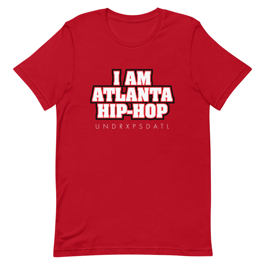 Image of "I Am Atlanta Hip-Hop" Short-Sleeve Unisex T-Shirt (Red)