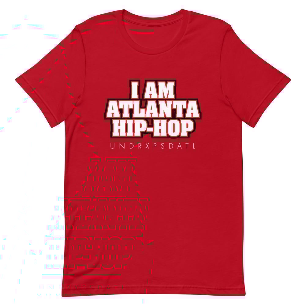 Image of "I Am Atlanta Hip-Hop" Short-Sleeve Unisex T-Shirt (Red)