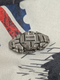 Image 2 of *Drop Spinner LordVader-Bar in Basket Weave Zircuti Etched