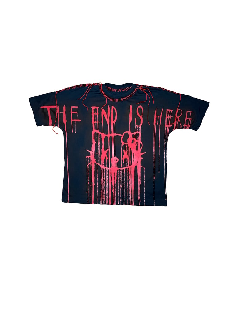 Image of THE END IS HERE X BLOODY KITTY TEE 