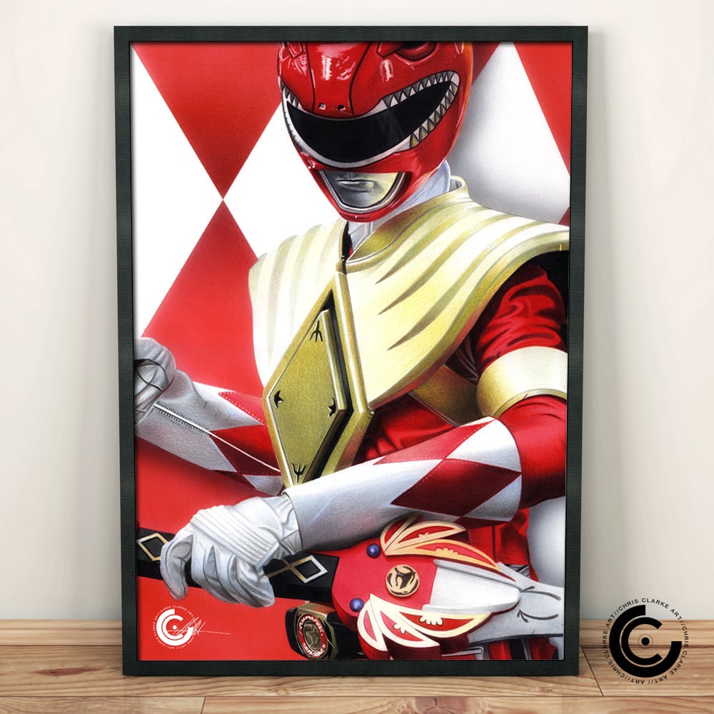 Red Ranger Limited Edition Print / Chris Clarke Art
