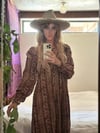 70s indian hand blocked cotton dress