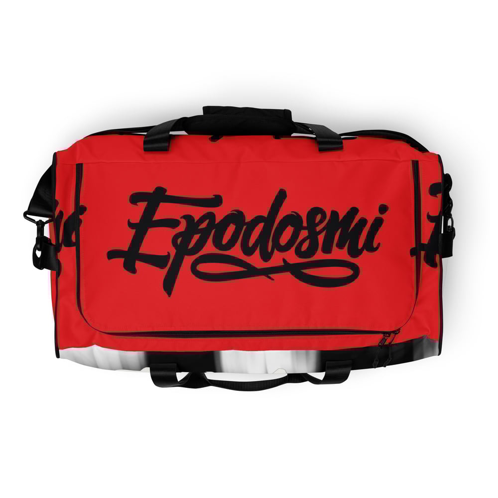 Epodosmi Red Duffle Bag