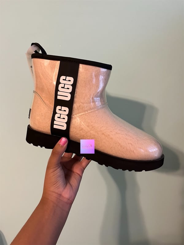 Image of clear uggs 💜.