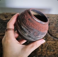 Image 2 of Mini Round Vase in Marbled Clay