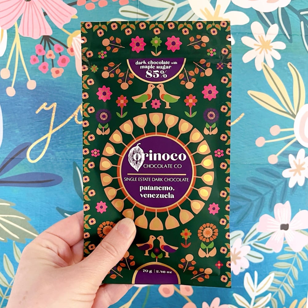 Image of Orinoco Chocolate 85% Patanemo Venezuela Dark Chocolate with Maple Sugar
