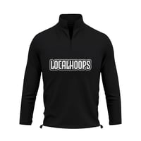 LocalHoops 1/4 Zip Fleece Pullover - Black/Black