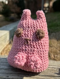 Image 2 of Crochet Cat, Rabbit and Triceratops