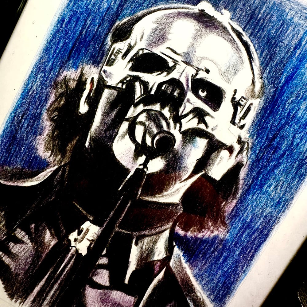 Ghost - Papa V Perpetua original pencil portrait