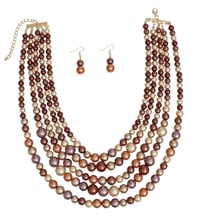 Image 2 of SHADES OF BROWN PEARLS 