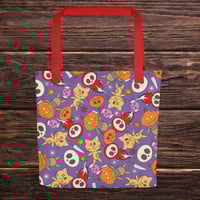 Image 3 of Purple Spooky Tote bag
