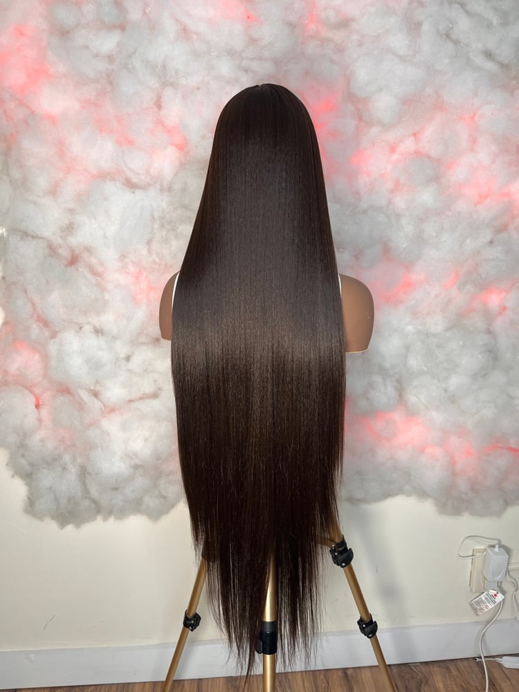 Image of Outre Human Hair Blend Lace Front Wig Perfect Hairline Nueblend 13X6 HHB-Straight 40 