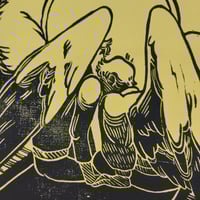 Image 1 of Just Breathe Linocut Print