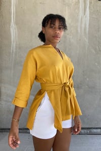 Image 1 of WINDY SHIRT | MUSTARD