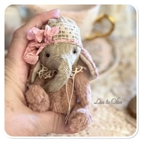 Image 13 of Rose Petal a beige and dusty pink Handmade teacup elephant