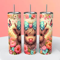 HIGHLAND COW TUMBLER 2
