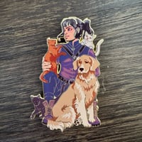 Archer with Pets Pin